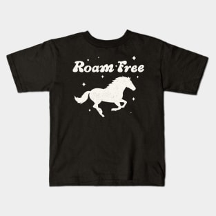 Wanderlust Wild and Free Horse Kids T-Shirt